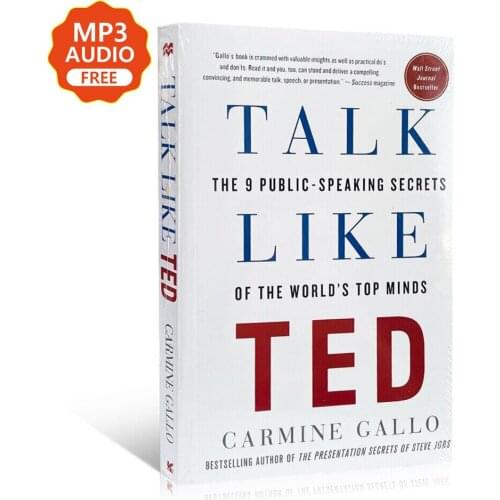 Talk Like TED Carmine Gallo The 9 Public Speaking Secrets Self improvement Speech eloquence English books for children adult