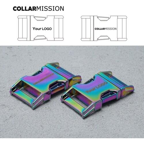 Metal engraved release buckle durable hardware for high quality lock puppy cat collars DIY parts Zinc Alloy CK25CH