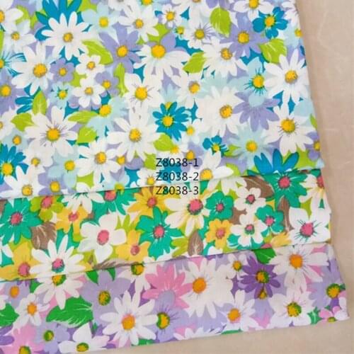 Fashion ladies and childrens dress fabrics 100% cotton poplin plant florets floral, bedding clothing tablecloth fabrics