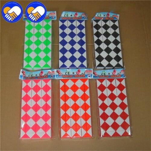 New 72 Blocks Magic Snake Ruler Cubes Spinner Puzzle Standard Version Children Education Imagination Game Toys Gifts