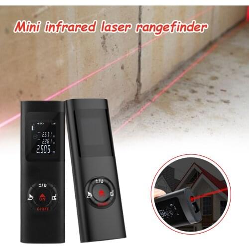 Portable Laser Distance Meter Mini Laser Rangefinder Chargable 40M Digital Trena Laser Range Finder Measure Diastimeter Dropship