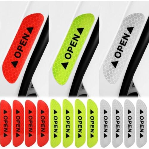 Car Open Door Safety Warning Reflective Sticker For opel astra j volvo xc60 bmw e92 ford focus mk3 peugeot 406 vectra