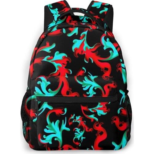 Teenagers Boy Backpack Colorful Baroque Casual Laptop Backpack Student School Bag Backpack