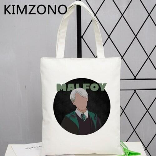 Draco Malfoy shopping bag tote shopper bolso jute bag bolsa bag sacola net ecobag bolsas reutilizables sac toile