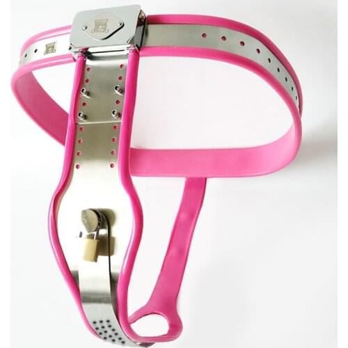 T Type Stainless Steel Female Chasitty Belt Pants Cbt BDSM Bondage Chastity Lock Panties Sex Toys For Women Strapon Underwear