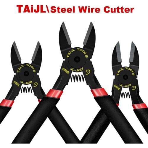 TAIJL 5 6 inch Steel Wire Diagonal Pliers Tungsten Steel Cutter