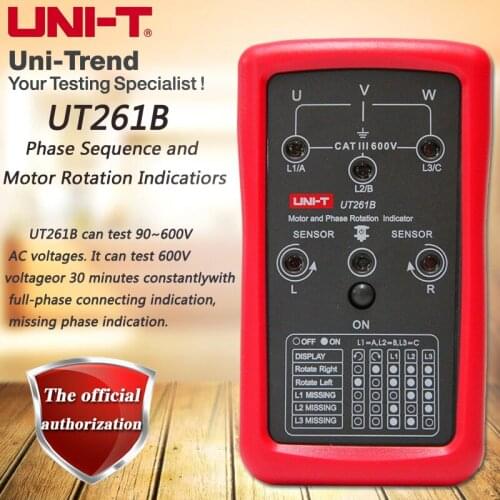 UNI-T UT261B Phase Sequence and Motor Steering Gear Phase Sequence Indication / Phase Indication / Motor Steering Indication