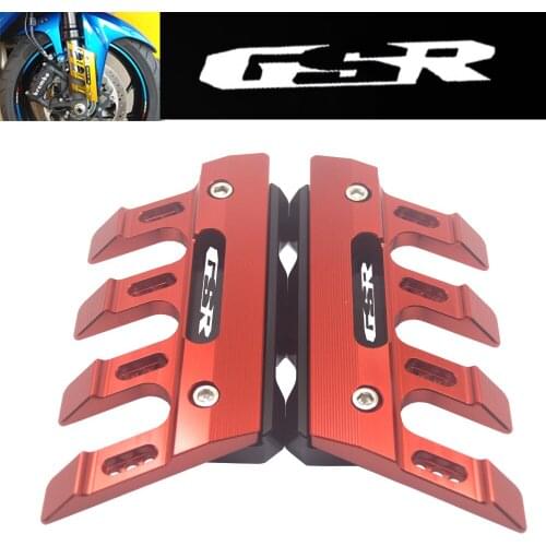 FoR GSR 400 600 750 GSR750Universal Motorcycle Mudguard Side Protection Mount Shock Absorber Front Fender Cover Anti-fall Slider