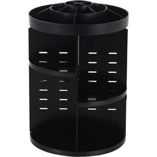 360 Degrees Rotating Makeup Organizer Storage Box Plastic Desktop Dressing Table Cosmetic Storage Rack Shelf Display Stand