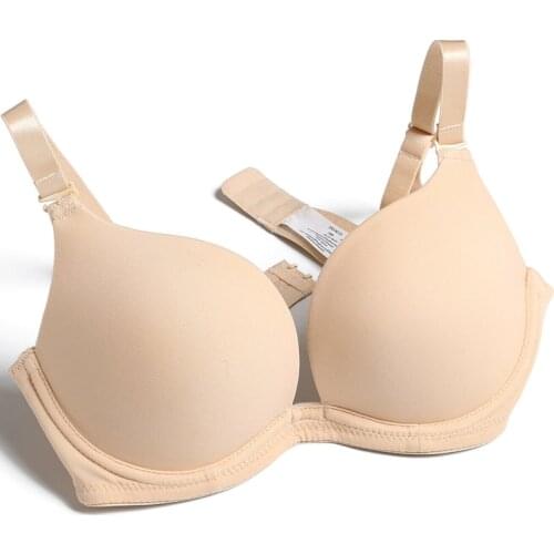 2020 Women Sexy Bras Deep U Low Convertible Push Up Bras Silicone Invisible Underwire Adjusted Straps Big Size Available