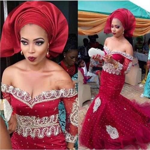 Robe soiree Mermaid Evening Dresses Beaded Tulle Elegant abiye gece elbisesi Custom Long Formal Gown Gorgeous gelinlik 2021