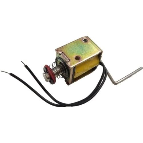 1pc small electromagnet HIO-0520 large bending pole voltage 24v through push-out 90 degree pop-up Mahjong machine