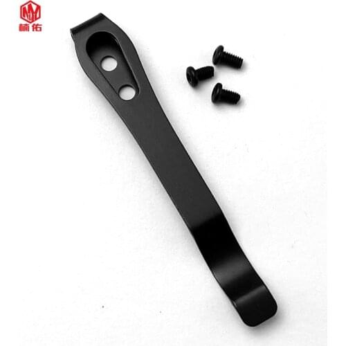 1PC Stainless Steel Folding Knife Back Clip EDC Knife Accessories Tool Custom Back Clip Holder