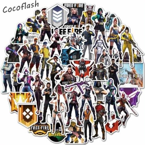 10/50PCS/set Cartoon Game Free Fire Graffiti Stickers To DIY Guitar Motorcycle Laptop Luggage Skateboard Car Computer Notebook