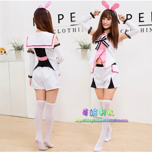 Anime Kizuna AI Cosplay Halloween Party Sweet and lovely Sexy sailor uniform