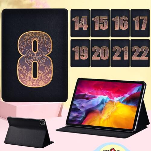Tablet Case for Apple IPad Pro 11" (2018/2020/2021)/Pro 2nd Gen 10.5"/Pro 9.7" Shockproof Number Series Flip Cover Case + Stylus