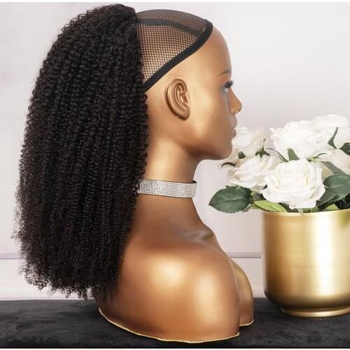 CURLYPARK Natural Hair Ponytails for Black Women 10-22 inch Afro Kinky Curly Drawstring Ponytail