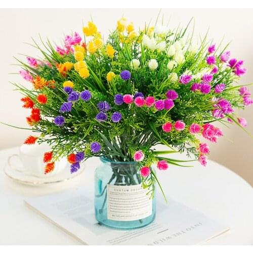 Home Decor Flower For Decoration Wedding Artificial Natural Flocked Waxberry Plant