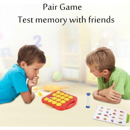 Children Memory Training Matching Pair Game Early Education Interactive toy Parent child link up chess Toys