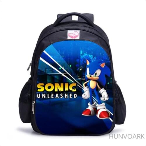 SONIC RACING 3D Print Backpack Kids School Bags For Boys girls Child Backpacks Cartoon Children Knapsack