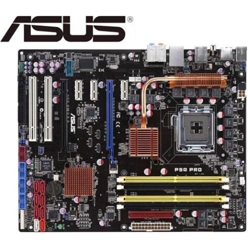 For ASUS P5Q Pro original mainboard PC DDR2 LGA 775 USB2.0 16GB SATA II P45 USED Desktop motherboard