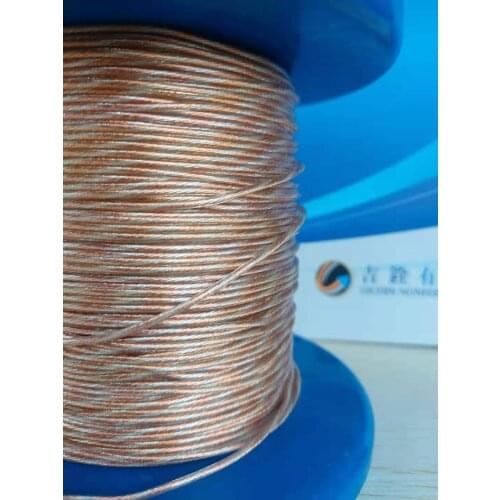 F60 7N OCC Copper 7N OCC Silver-Plated Copper and 5N OCC Silver Hybrid 21AWG PVC Insulation Upgrade Earphone Cable DIY Bulk Wire