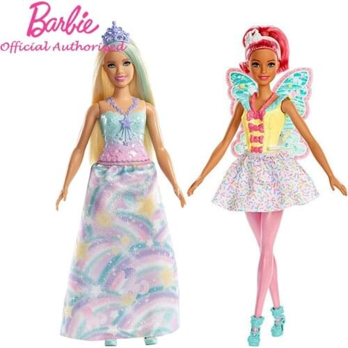 Genunie Barbie Doll 2019 New Play Color Set Dreamtopic Match Design Gift Princess Box Dance Girl 1/12 Baby Doll Toy fxt14 FXT03