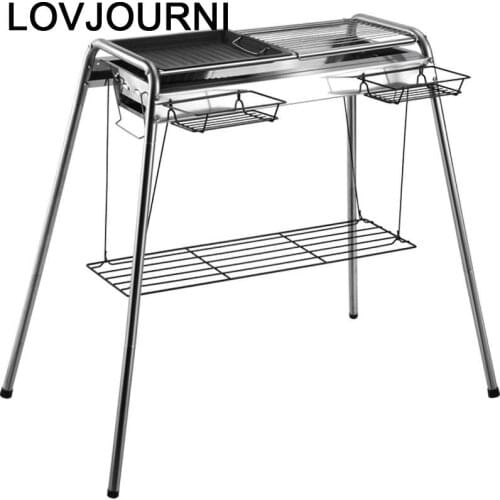 Bbq Mangal Izgara Portatiles Grelha Para Churrasco Charbon De Bois Churrasqueira Barbacoa Grill for Outdoor Parrilla Barbecue