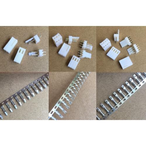 KF2510 2510 connector Kits Pitch:2.54MM 2P 3P 4P 5P 6P 8P 9P 10P 11P 12P Connectors Straigh Pin Header+Housing+Crimp each 200pcs