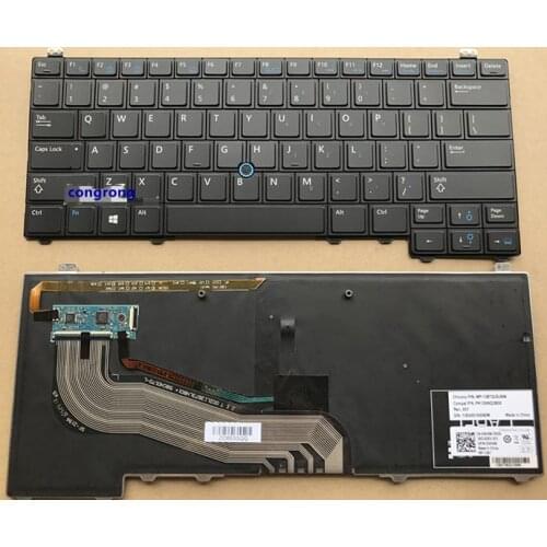 For DELL Latitude E5440 Laptop Keyboard US English Black with Mouse Pointer backlight