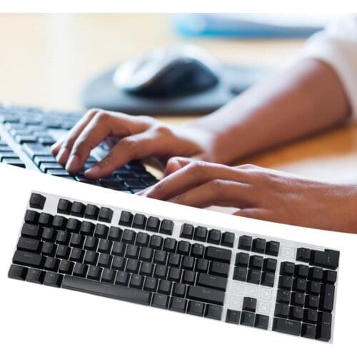 104Pcs/Set Key Caps Universal Ergonomic ABS High-end Backlit Keycap or Mechanical Keyboard