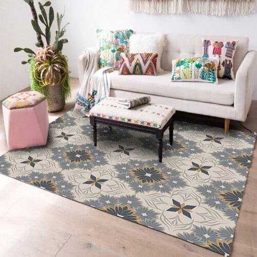 Mandala Carpets for Living Room Geometric Bohemian Child Kid Bedroom Big Carpet Bathroom Kichen Floor Mat Carpet Large Area Rugs