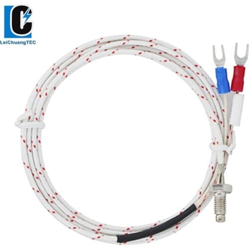 M6*1 screw thermocouple K temperature sensor high temperature temperature control probe M8*1.25 fast temperature measuring line