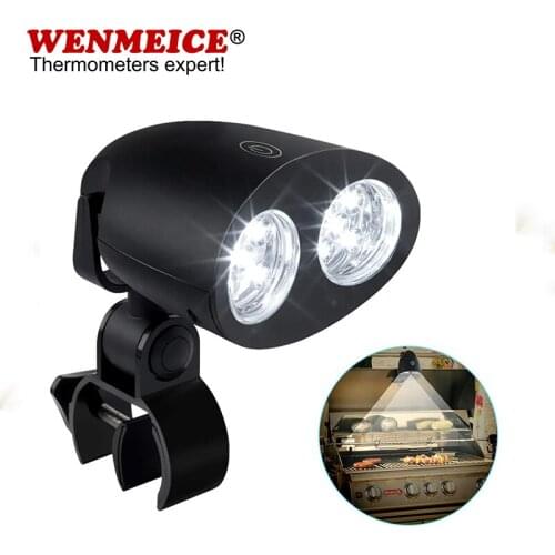 Barbecue Grill Light Upgraded Handle Mount Fits Round & Square Bars on Any BBQ for Grilling at Night Best Lighting Accessories