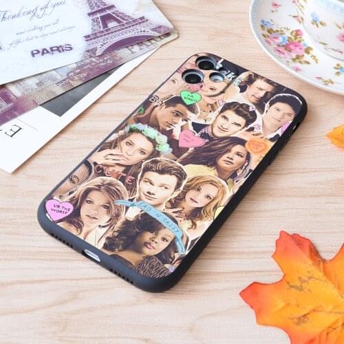 For iPhone Glee Cast Collage Print Soft Matt Apple iPhone Case