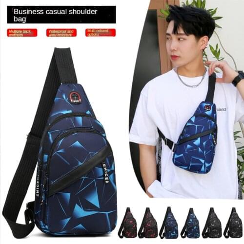 Chest bag male ins new fashion Korean version of messenger bag light outdoor sports and leisure couple backpack shoulder bag