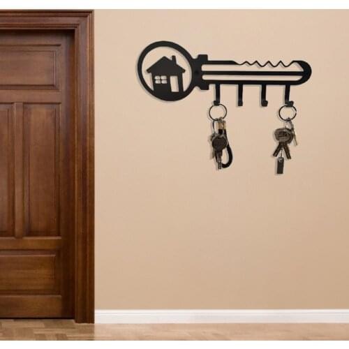 Hat Rack Wall Mounted Storage Rack Key Hanger Rust-proof Iron Caps Storage Organizer Hooks Key Hooks Hat Hook Wall Decor