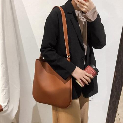 121218 new hot women handbag female simple elegant bucket bag lady shoulder bag