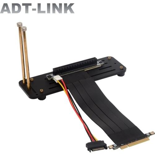 PCI Express 8X Male To PCI-E 16X Female Riser Mining Cable NVIDIA RTX3060 Riser Adapter With Bracket Extender GPU ETH BTC Miner
