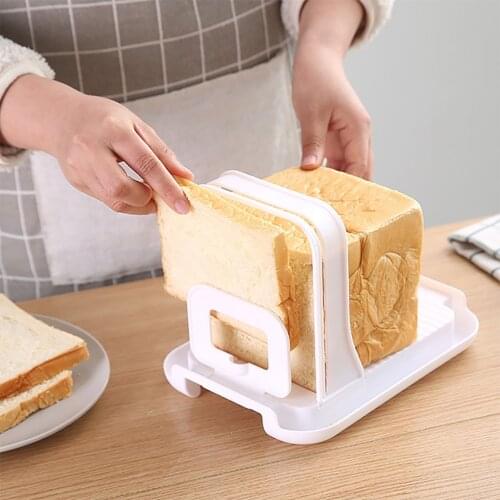 Practical Bread Slicers Adjustable Bagel Cutter Toast Slicer Bread Loaf Cutter Sandwich Slicing Tool Folding Maker Appliance #p5