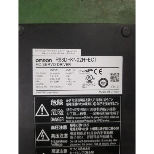 R88D-KN02H-ECT servo driver, used in good condition . 85% appearance new , good working , free shipping