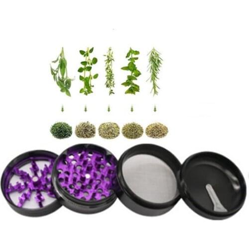 4-Layer Tobacco Herb Grinder weed Smoking Accessories Grass Spice Weed Grinder Cutter Metal Hand Miller Crusher Machine Gift Box