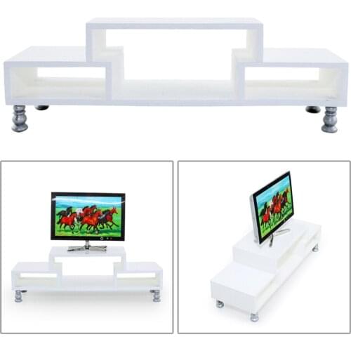 Handmade 1/12 Miniatures Doll House Furniture TV Cabinet Doll Decoration