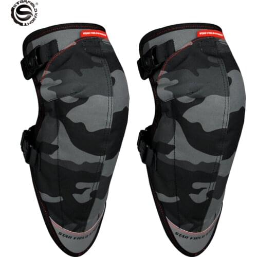 SFK Black Camouflage Motorcycle Skate Board CE Knee Pads/ Protection Gear for Motorbike Riding Cycling/ Motorcycle Accessries