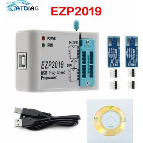 With 2 adapters EZP2019 High Speed USB SPI Programmer Better than EZP2013 EZP2010 2011Support 24 25 93 EEPROM Flash Bios