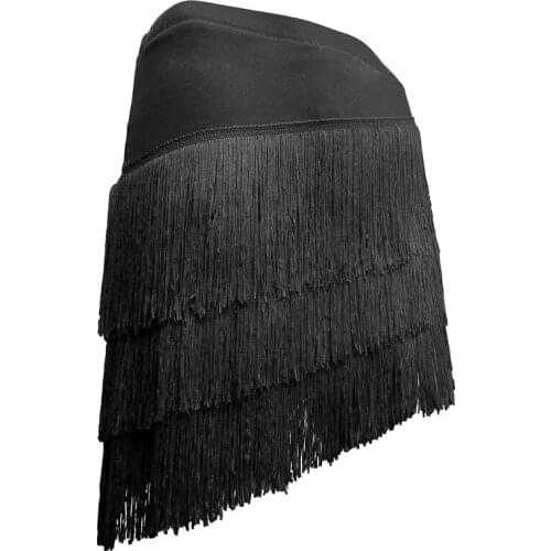 Latin Dance Skirt Sexy Women Chacha Samba Tango Layers Tassels Fringes Dresses Competition Performamnce Salsa Lady Latin Costume