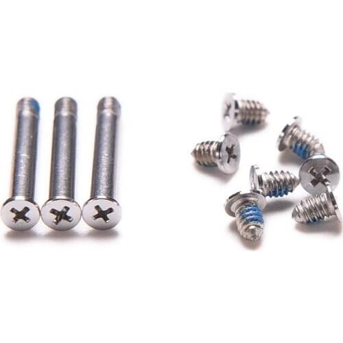 10pcs/Set Universal Computer Case Cover Bottom Back Screws for MacBook Pro Series 13" 15" 17" A1278 A1286 A1297 (3long+ 7short)