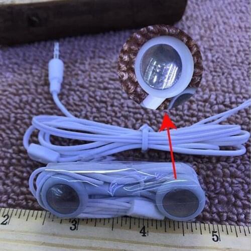 10 PCS 3.5 mm Wired earphones flat ear Mini stereo bass music earphones for huawei/xiaomi universal sports earplugs hot sell