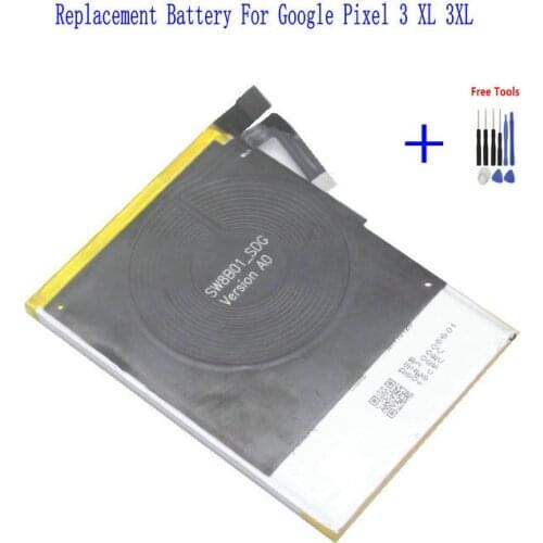 1x 3430mAh / 13.20Wh G013C-B / Go13C-B Phone Replacement NFC Battery For HTC Google Pixel 3 XL 3XL Batteries + Repair Tool Kits