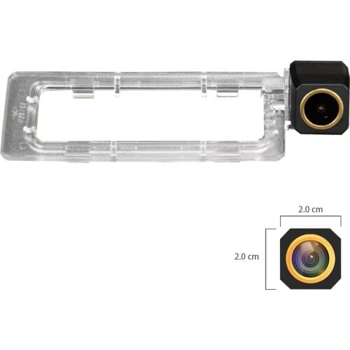 Misayaee Golden HD Car Rear View Reverse Camera Plate Light for Toyota LC Cruiser Prado 2018 2019 2020